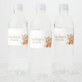 Rótulo De Garrafa De Vinho Pumpkin Laranja Apaixonado