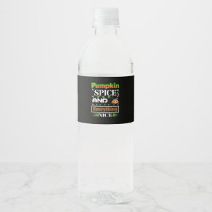 Rótulo De Garrafa De Vinho Pumpkin Spice E Tudo Muito Engraçado Outono