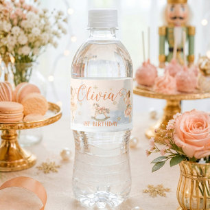 Rótulo De Garrafa De Vinho Quebra-Nozes Sugar Plum 1º Aniversário