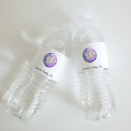 Rótulo De Garrafa De Vinho Raparigas Roxo 10º Aniversário Estação de Água Dis