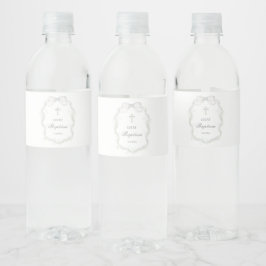 Rótulo De Garrafa De Vinho Respiro de Bebê Fita Branca Batismo