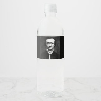 Rótulo De Garrafa De Vinho Retrato de Edgar Allan Poe