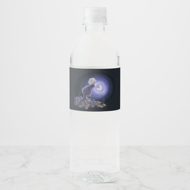 Rótulo De Garrafa De Vinho Reunião à Lua (Frente)