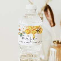 ROMY Rústico Floral Branco Abelha Mel Chá de Noiva