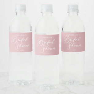 Rótulo De Garrafa De Vinho Rosa Poeirento Noivado Personalizado