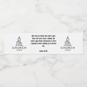 Rótulo De Garrafa De Vinho Rótulo de Água do John 4:14