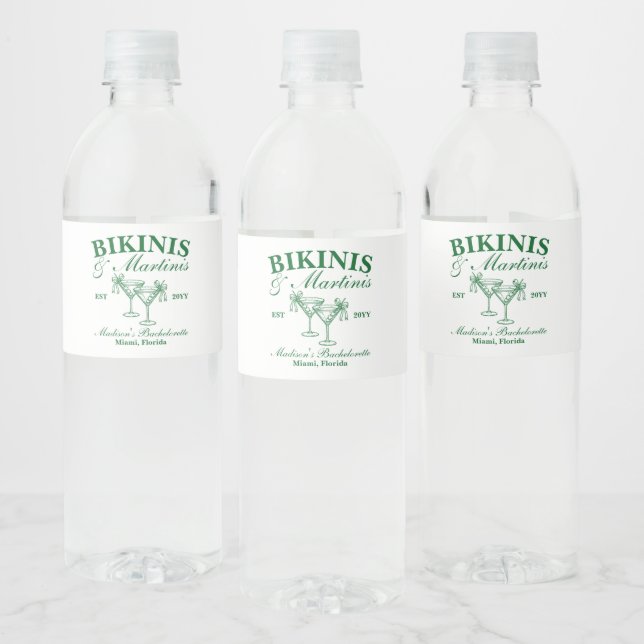 Rótulo De Garrafa De Vinho Rótulo de Água para Festa de Solteira com Biquíni  (Garrafas)