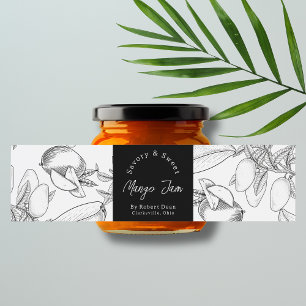 Rótulo De Garrafa De Vinho Rótulo de Discussão do Emperramento de Mango Homem
