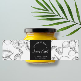 Rótulo De Garrafa De Vinho Rótulo de Disposição da Curva de Limão Homemade Sk