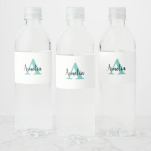 Rótulo De Garrafa De Vinho Rótulo de Nome Personalizado em Script