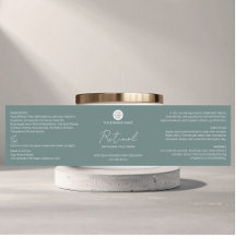 Rótulo de produto de creme facial personalizado co