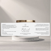 Rótulo de produto de creme facial personalizado co