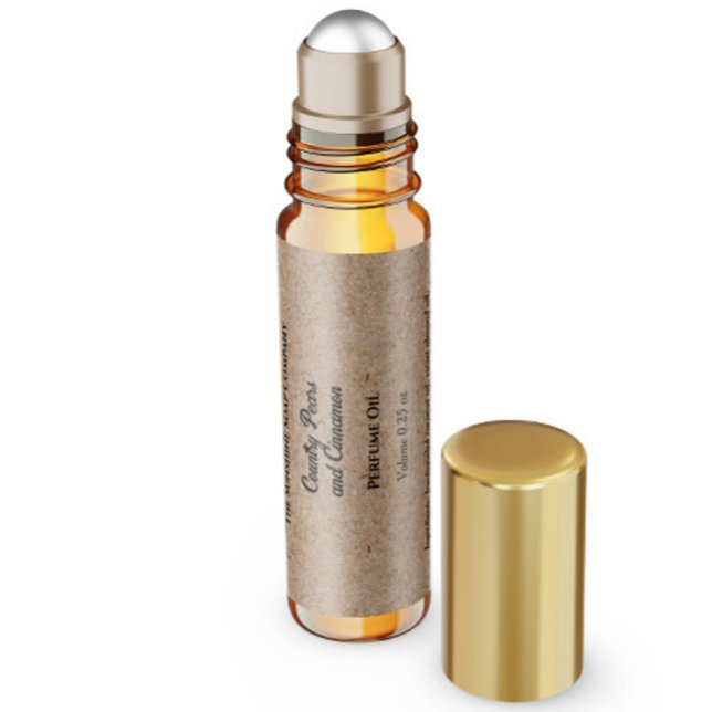 Rótulo De Garrafa De Vinho Rótulo do frasco do cilindro de perfumagem do esti (Criador carregado)