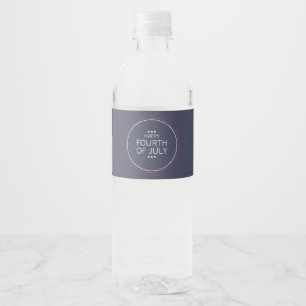 Rótulo De Garrafa De Vinho Rótulo do Frasco do Dia de Independência do 4º