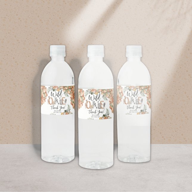 Rótulo De Garrafa De Vinho Rótulo do frasco Selvagem de Um primeiro aniversar (Criador carregado)