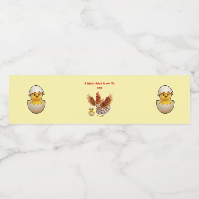 Rótulo De Garrafa De Vinho Rustic Little Star Baby shower (Rótulo Único)