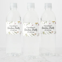 Rótulo De Garrafa De Vinho Saco de Presente Personalizado com Padrão de Jardi
