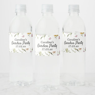 Rótulo De Garrafa De Vinho Saco de Presente Personalizado com Padrão de Jardi
