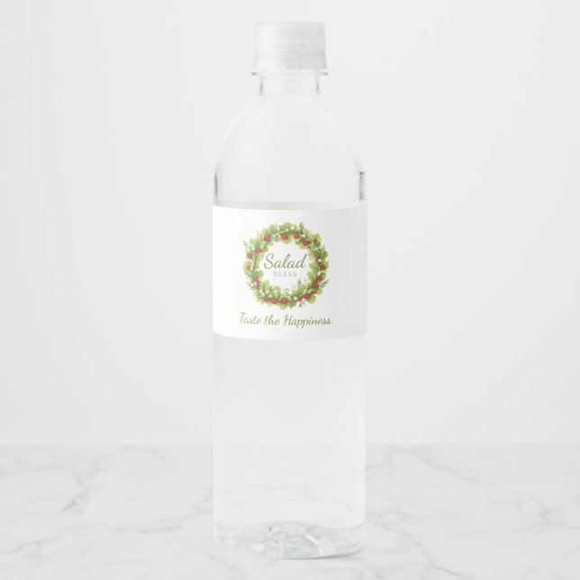 Rótulo De Garrafa De Vinho Salad Bliss (Frente)