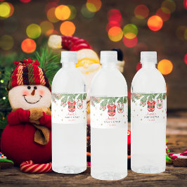 Rótulo De Garrafa De Vinho Santa Baby Christmas Baby Shower Decoration