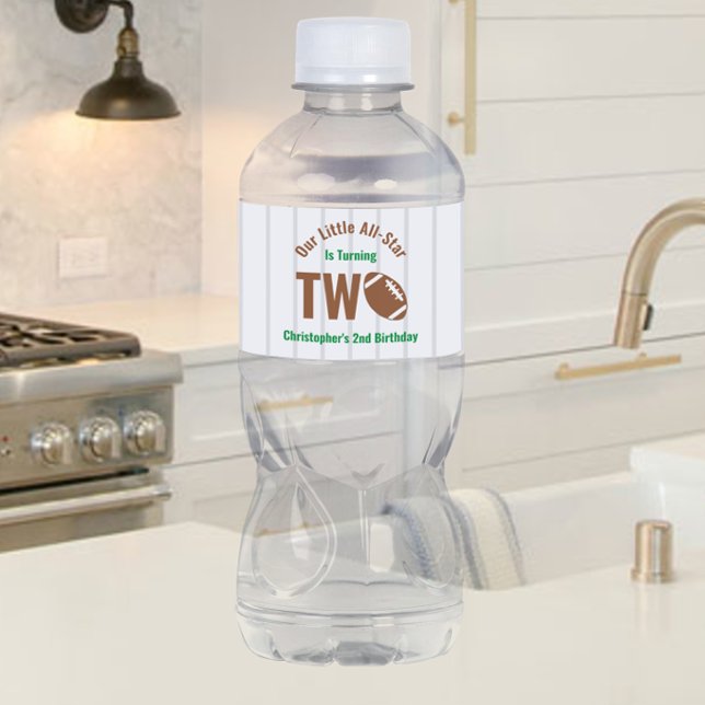 Rótulo De Garrafa De Vinho Segundo aniversário de futebol All-Star (Criador carregado)