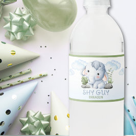 Rótulo De Garrafa De Vinho Shy Guy Water Bottle Labels