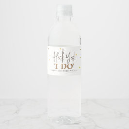 Rótulo De Garrafa De Vinho Sim, Eu Faço. Casamento Engraçado