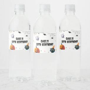 Rótulo De Garrafa De Vinho "Spooky Boo Halloween Ghost Aniversário Decor"
