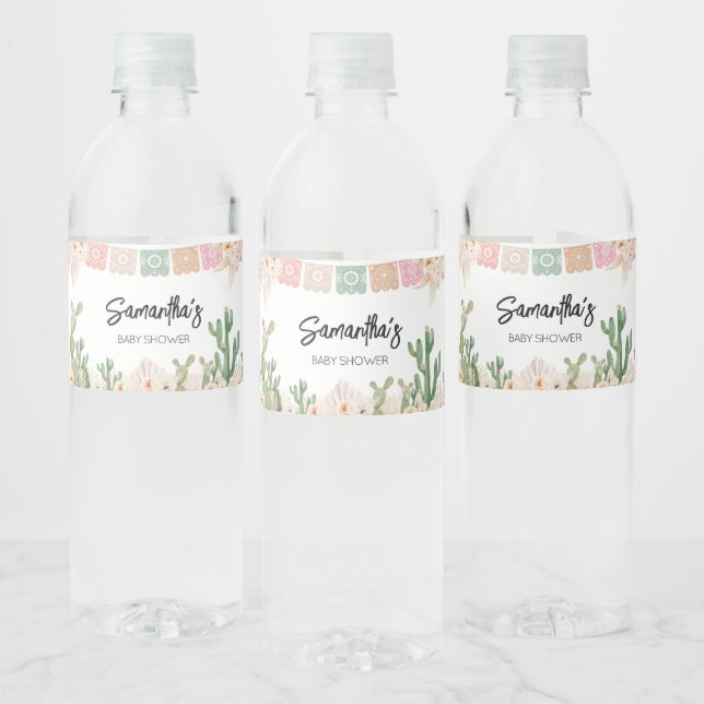 Rótulo De Garrafa De Vinho Taco Bout A Baby Boho Chá de fraldas (Garrafas)