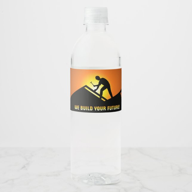 Rótulo De Garrafa De Vinho Telhado (Frente)