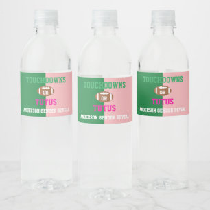 Rótulo De Garrafa De Vinho Touchdowns ou Revelação de Gênero de Tutus