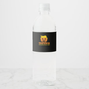 Rótulo De Garrafa De Vinho Trumpkin Faz Excelente De Halloween De Novo Jack O