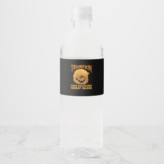 Rótulo De Garrafa De Vinho Trumpkin Torna O Excelente De Halloween Novamente