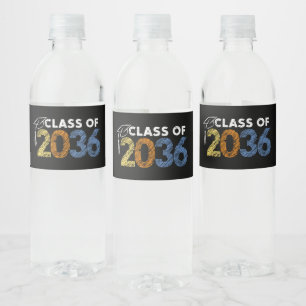 Rótulo De Garrafa De Vinho Turma de 2036 Cresça Comigo Primeiro Dia de Escola