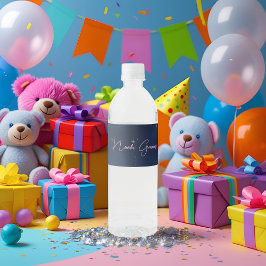 Rótulo De Garrafa De Vinho Twinkle Star Baby Boy Food Label