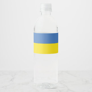 Rótulo De Garrafa De Vinho Ucrânia Flag, Ucraniano Slava Ucraniano С л в а У