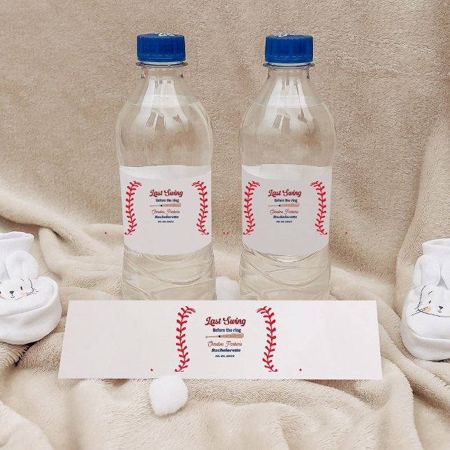 Rótulo De Garrafa De Vinho Última oscilação antes da solha de beisebol do ane (Criador carregado)