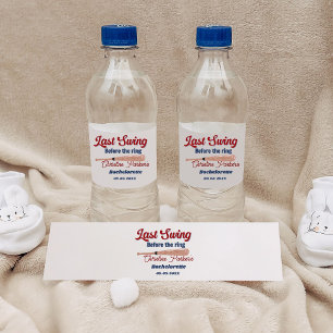 Rótulo De Garrafa De Vinho Último Balanço antes do Anel Beisebol Despedida de