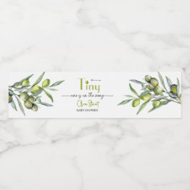 Rótulo De Garrafa De Vinho Um pequenino está a caminho do Chá de fraldas