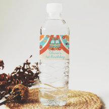 Um primeiro aniversario Retro Arco-Íris de Groovy