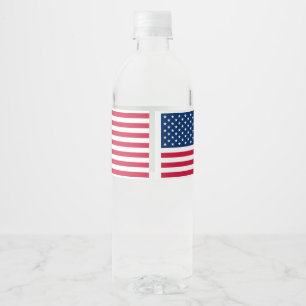 Rótulo De Garrafa De Vinho USA Flag Bottle Labels American Patriotic