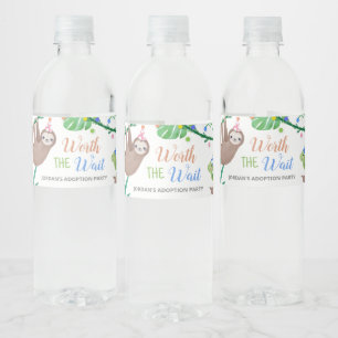 Rótulo De Garrafa De Vinho Valerá a pena a garrafa d'água do Grupo de Adoção