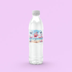 Rótulo De Garrafa De Vinho Vamos Flamenco! Birthday Beach Bash