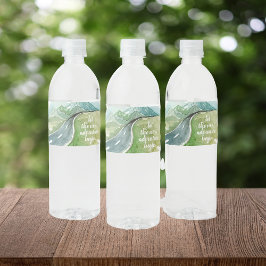 Rótulo De Garrafa De Vinho Vamos Natural De Aquarela O Próximo Aventura Começ