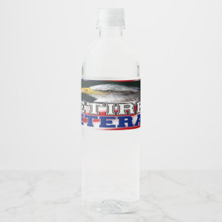 Rótulo De Garrafa De Vinho Veterano aposentado