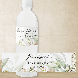 Rótulo De Garrafa De Vinho Vintage Neutral Watercolor