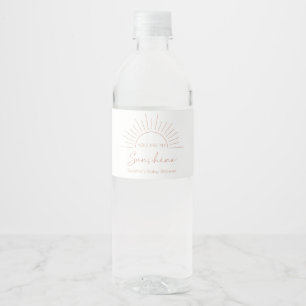Rótulo De Garrafa De Vinho Você É O Meu Chá de fraldas Do Sunshine Boho