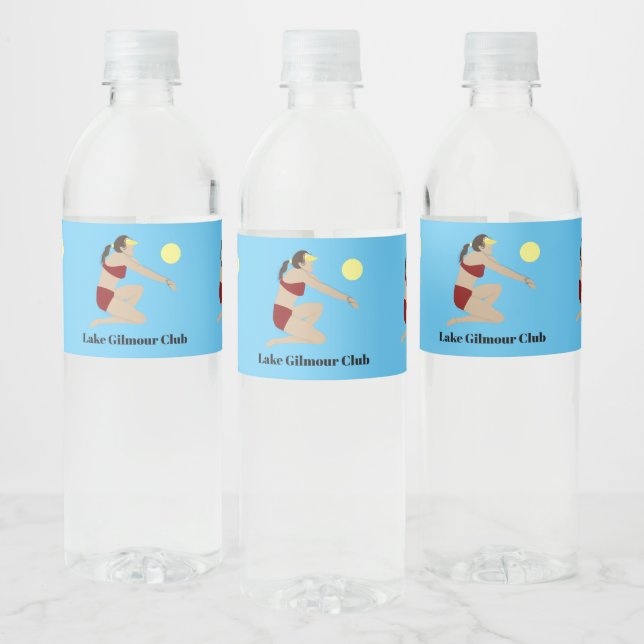 Rótulo De Garrafa De Vinho Voleibol de praia (Garrafas)