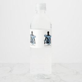 Rótulo De Garrafa De Vinho Water Conservation Eco Awareness Design