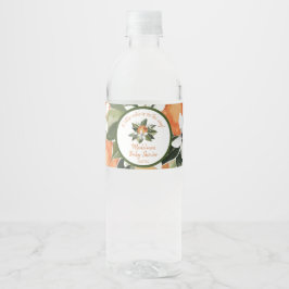 Rótulo De Garrafa De Vinho Watercolor Cutie On Way Chá de fraldas